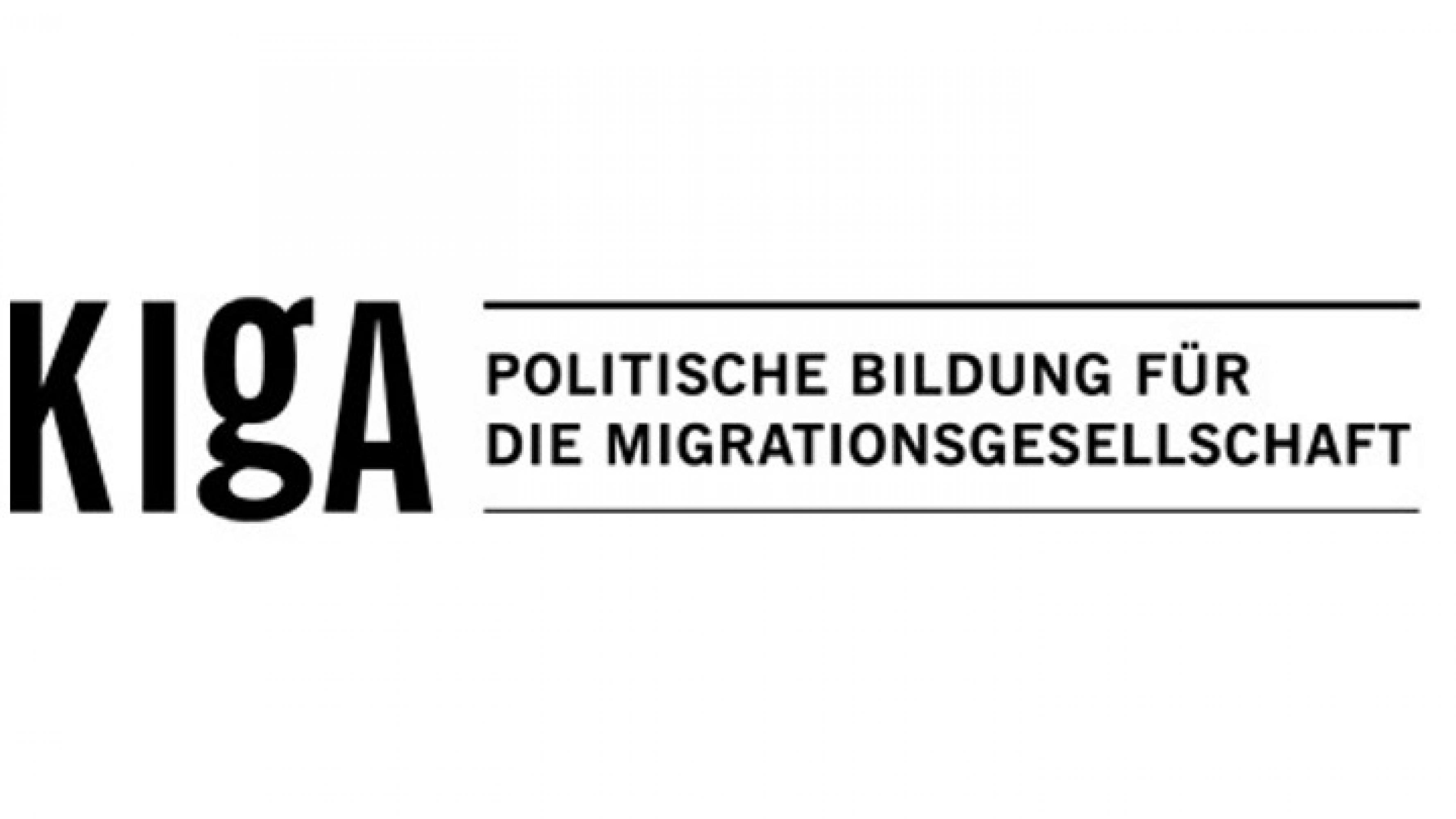 Das Logo von KIGA. Das steht für politische Bildung für die Migrationsgesellschaft