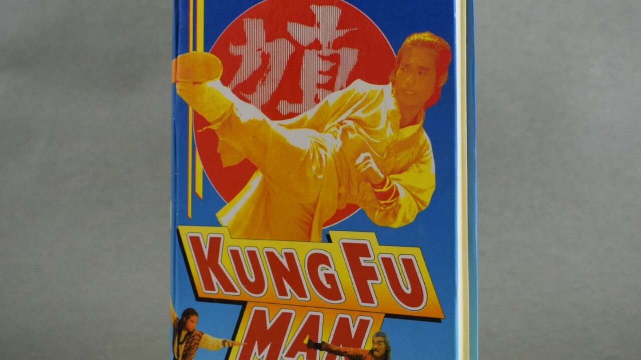 Die Verpackung einer VHS Kassette für den Film "Kung Fu Man"